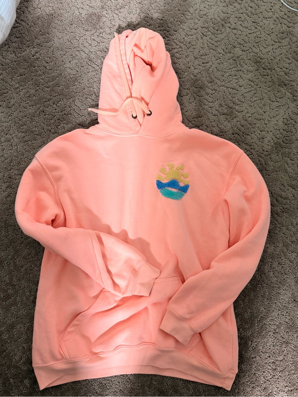 Salmon Pacific and Co Hoodie Size M